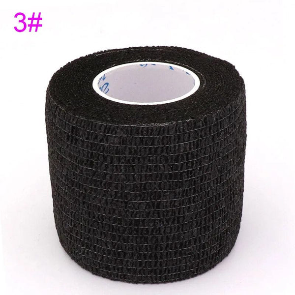 Planet Gates Black / 2.5cm X 4.8m Tom's Hug Colorful Sport Self Adhesive Elastic Bandage Wrap Tape 4.8m Knee Support Pads Finger Ankle Palm Shoulder Bandage