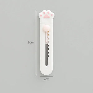 Planet Gates black 2 Cute Cat Paw Utility Knife Lovely Wing Bowknot Style Open Box Cutter Letter Envelope Opener Mail Knife School Office Supplies