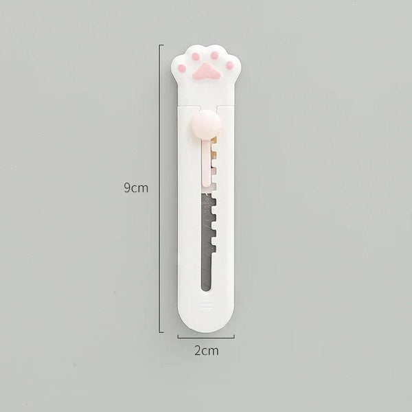 Planet Gates black 2 Cute Cat Paw Utility Knife Lovely Wing Bowknot Style Open Box Cutter Letter Envelope Opener Mail Knife School Office Supplies