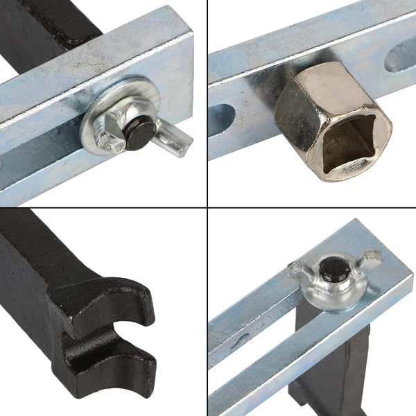 Planet Gates black 2 Jaw Wrench Tools For Car Oil Tank Cover Lever Remover Fuel Pump Lid Change Spanner Detent Motorcycle Accessories Universal