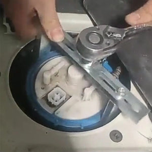 Planet Gates black 2 Jaw Wrench Tools For Car Oil Tank Cover Lever Remover Fuel Pump Lid Change Spanner Detent Motorcycle Accessories Universal