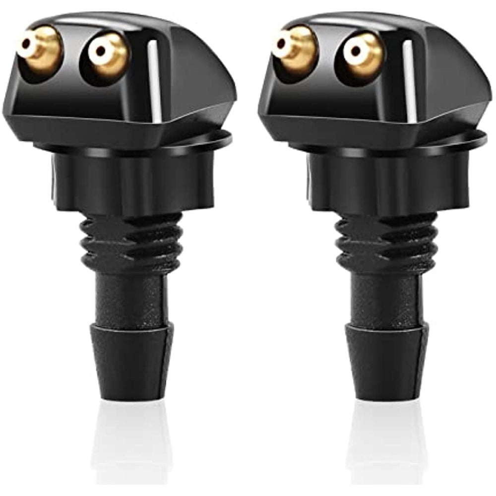 Planet Gates Black / 2 PCS #2 Vehicle's Windshield Washer Nozzle With 2pcs Straight Pillar Nozzle