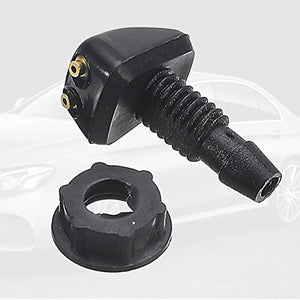 Planet Gates Black / 2 PCS #2 Vehicle's Windshield Washer Nozzle With 2pcs Straight Pillar Nozzle