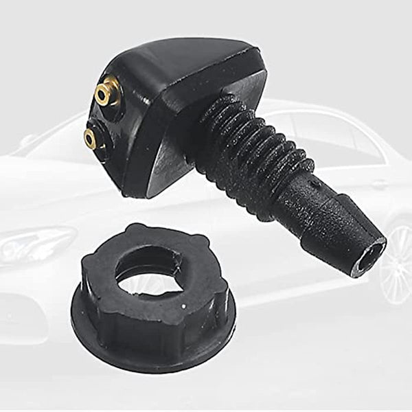 Planet Gates Black / 2 PCS #2 Vehicle's Windshield Washer Nozzle With 2pcs Straight Pillar Nozzle