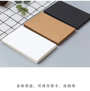 Planet Gates Black (20 sheets/lot) 14.8x9.8cm DIY Blank Postcard White Card Paper Scarpbooking Graffiti Greeting Card Black White Kraft Paper Card