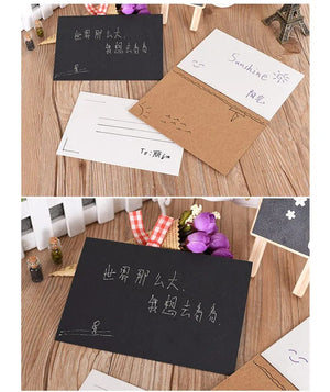 Planet Gates Black (20 sheets/lot) 14.8x9.8cm DIY Blank Postcard White Card Paper Scarpbooking Graffiti Greeting Card Black White Kraft Paper Card