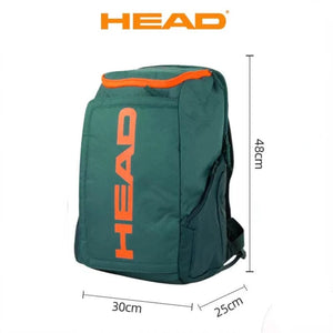 Planet Gates Black 2023 Original HEAD Tennis Bag Tennis Djokovic Radical Rebe Tennis Backpack Men Tennis Racket Sport Bag Outdoor Gym Badminton Bag