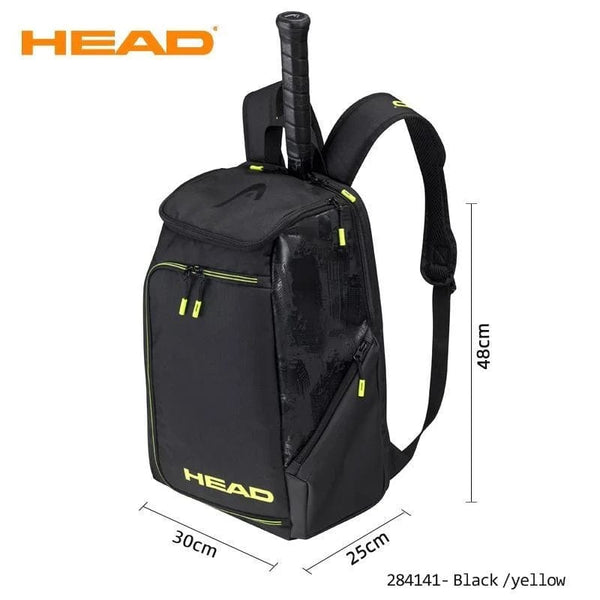 Planet Gates Black 2023 Original HEAD Tennis Bag Tennis Djokovic Radical Rebe Tennis Backpack Men Tennis Racket Sport Bag Outdoor Gym Badminton Bag