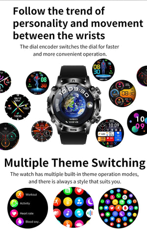 Planet Gates Black 2024 AI Medical Diagnosis Smart Watch Bluetooth Call Blood Sugar Blood Lipid Uric Acid Monitor HRV ECG Smartwatch For Men Women