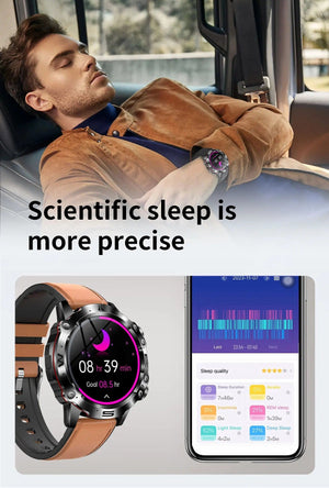 Planet Gates Black 2024 AI Medical Diagnosis Smart Watch Bluetooth Call Blood Sugar Blood Lipid Uric Acid Monitor HRV ECG Smartwatch For Men Women