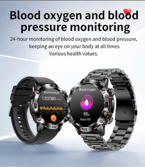 Planet Gates Black 2024 AI Medical Diagnosis Smart Watch Bluetooth Call Blood Sugar Blood Lipid Uric Acid Monitor HRV ECG Smartwatch For Men Women