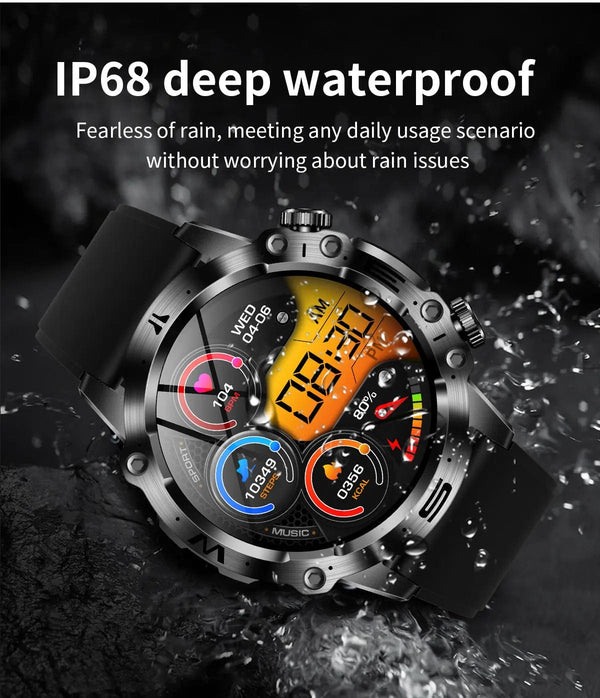 Planet Gates Black 2024 AI Medical Diagnosis Smart Watch Bluetooth Call Blood Sugar Blood Lipid Uric Acid Monitor HRV ECG Smartwatch For Men Women