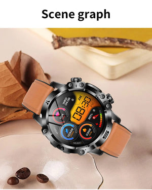 Planet Gates Black 2024 AI Medical Diagnosis Smart Watch Bluetooth Call Blood Sugar Blood Lipid Uric Acid Monitor HRV ECG Smartwatch For Men Women