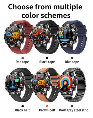 Planet Gates Black 2024 AI Medical Diagnosis Smart Watch Bluetooth Call Blood Sugar Blood Lipid Uric Acid Monitor HRV ECG Smartwatch For Men Women