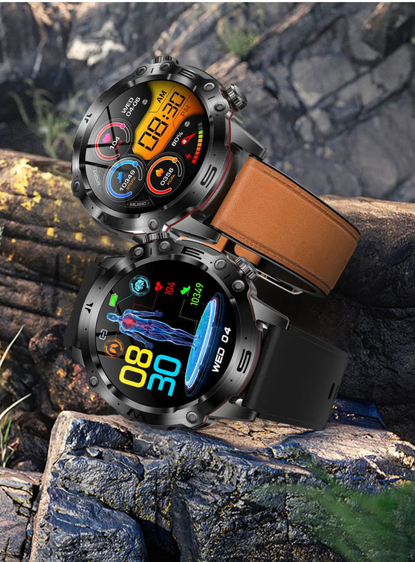 Planet Gates Black 2024 AI Medical Diagnosis Smart Watch Bluetooth Call Blood Sugar Blood Lipid Uric Acid Monitor HRV ECG Smartwatch For Men Women