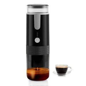 Planet Gates Black 2024 New Portable Coffee Machine Coffee Maker Electric Capsule Ground Coffee Brewer Fit For Coffee Powder and Coffee Capsul