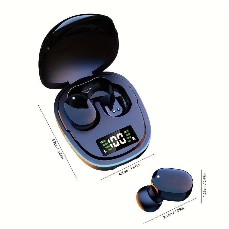 Planet Gates Black 2024 New Style Wireless Earphones Headphones With LED Display Touch In-EarTWS Wireless Earbuds Sports Music Game Headset For IOS/Android