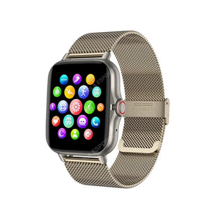 Planet Gates Black 2024 Smart Watch For Men Women Gift Full Touch Screen Sports Fitness Watches Bluetooth Calls Digital Smartwatch Wristwatch Men's