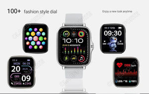 Planet Gates Black 2024 Smart Watch For Men Women Gift Full Touch Screen Sports Fitness Watches Bluetooth Calls Digital Smartwatch Wristwatch Men's