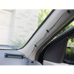 Planet Gates Black-20pcs 20pcs Self-adhesive Car Fixed Clip Car GPS Data Cable Light Cord Decorative Wire Fixing Organizer Wire Management Harness Clamp