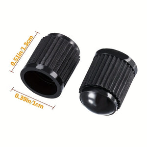 Planet Gates Black / 20pcs 20pcs Tire Stem Valve Caps All Black, Universal Stem Covers For Cars, SUVs, Bike And Bicycle, Trucks, Motorcycles, Airtight Seal Heavy Duty