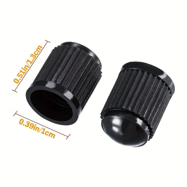 Planet Gates Black / 20pcs 20pcs Tire Stem Valve Caps All Black, Universal Stem Covers For Cars, SUVs, Bike And Bicycle, Trucks, Motorcycles, Airtight Seal Heavy Duty