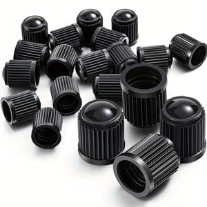 Planet Gates Black / 20pcs 20pcs Tire Stem Valve Caps All Black, Universal Stem Covers For Cars, SUVs, Bike And Bicycle, Trucks, Motorcycles, Airtight Seal Heavy Duty