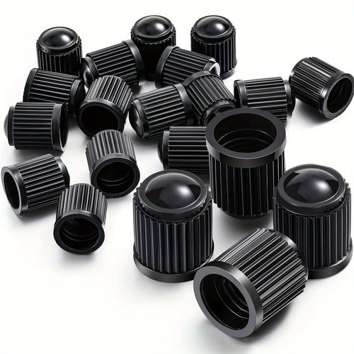 Planet Gates Black / 20pcs 20pcs Tire Stem Valve Caps All Black, Universal Stem Covers For Cars, SUVs, Bike And Bicycle, Trucks, Motorcycles, Airtight Seal Heavy Duty