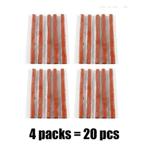 Planet Gates Black 20PCS Tire Repair Strips Car Moto Tubeless Tire Tyre Puncture Plug Seal Repairing Rubber Strips Repairing Tool Accessories