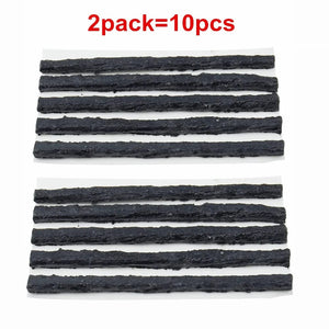 Planet Gates Black 20PCS Tire Repair Strips Car Moto Tubeless Tire Tyre Puncture Plug Seal Repairing Rubber Strips Repairing Tool Accessories