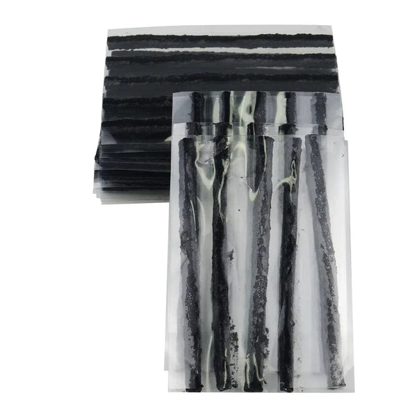 Planet Gates Black 20PCS Tire Repair Strips Car Moto Tubeless Tire Tyre Puncture Plug Seal Repairing Rubber Strips Repairing Tool Accessories