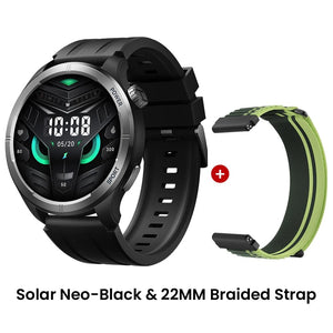 Planet Gates Black-22MM Braided / uzbekistan HAYLOU Solar Neo Smart Watch 1.53'' HD Display Bluetooth Call 24H Health Monitoring Smartwatchs Men Women Smart Sport Watchs