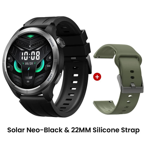 Planet Gates Black-22MM Green / uzbekistan HAYLOU Solar Neo Smart Watch 1.53'' HD Display Bluetooth Call 24H Health Monitoring Smartwatchs Men Women Smart Sport Watchs