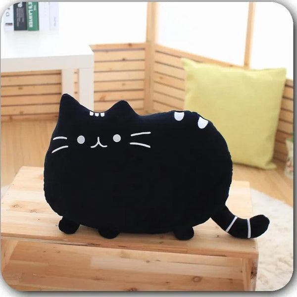 Planet Gates black / 25cm Cute Cookie Cat Pillow Soft Plush Office Nap Pillow Cushion Toy Stuffed Pause Bed Sleep Pillow Home Decor Gift Doll Kids