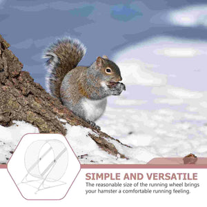 Planet Gates Black / 26X15X28.5CM Hamster Wheelexercise Running Silent Gerbil Large Roller Small Rat Metal Dwarf Hedgehog Chinchilla Quiet Runner -Random grids