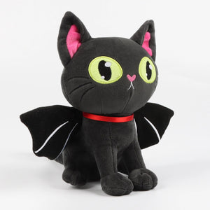 Planet Gates black / 28cm 28cm Black Batcat Halloween Animal Plush Toy Funny Toy Dolls Boys and Girls Companion Toys Christmas and Halloween Gifts