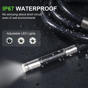 Planet Gates black / 2m 3.9mm/5.5mm/8.5mm Articulating Borescope 2 Way 420 Degree Steering Industrial Endoscope 5"  IPSScreen Waterproof Video Camera Fo