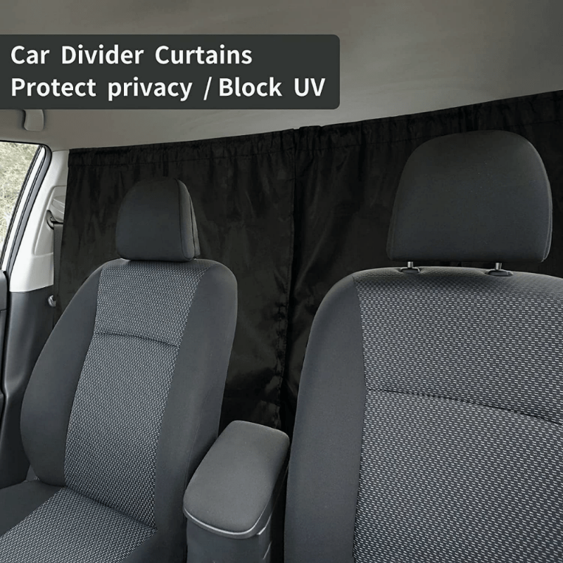 Planet Gates Black 2PCS 2pcs Sun Shade Privacy Curtain Set - Keep Your Taxi Car Isolated & Protected!