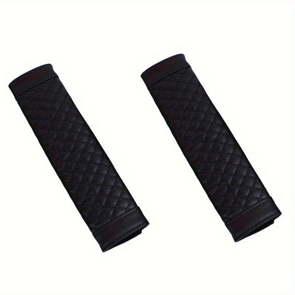 Planet Gates Black / 2pcs 2pcs Universal Car Stylish Car Safety Seat Belt Faux Leather Car Seat Shoulder Strap Pad Cushion Cover Car Belt Protector