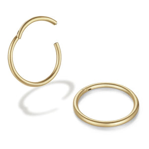 Planet Gates Black 2pcs / 3Pairs  6 8 10mm 2/6PCS Seamless 316L Stainless Steel Classic Nose Ring for Men Women Hoop Earrings Septum Helix Tragus Ear Piercing Jewelry 18G