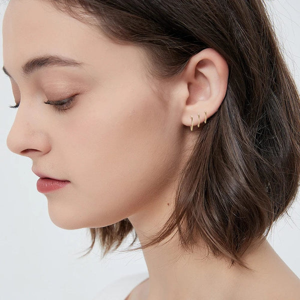 Planet Gates Black 2pcs / 3Pairs  6 8 10mm 2/6PCS Seamless 316L Stainless Steel Classic Nose Ring for Men Women Hoop Earrings Septum Helix Tragus Ear Piercing Jewelry 18G