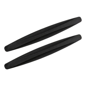 Planet Gates Black 2pcs Car Front And Rear Bumper Anti-collision Strip Front Lip Car Door Body Anti-scratch