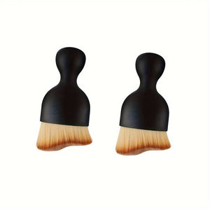 Planet Gates Black-2pcs Car Interior Washing Tool Air Conditioner Air Outlet Cleaning Brush Car Interior Crevice Dust Removal Brush Soft Bristle Brush For Car Washing