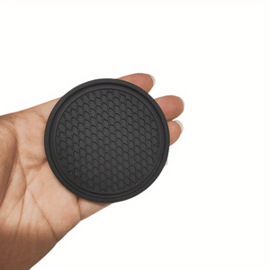 Planet Gates Black 2pcs Car Silicone Coaster Universal Non-slip Cup Holder Coaster, Car Interior Accessories Auto Accessories
