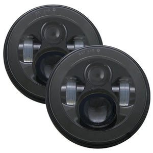 Planet Gates Black 2pcs / CHINA 2pcs Car 7" Headlight for Land Rover Defender 90 110 Round LED Headlights Kit High Low Beam for Lada Niva 4X4 Offroad Accessory