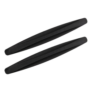 Planet Gates Black 2PCS Universal Anti-Collision Protector, Rubber Car Front And Rear Corner Bumper Guard Lip Anti-Scratch Strips Sticker Car Product Accessories