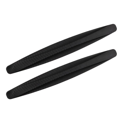 Planet Gates Black 2PCS Universal Anti-Collision Protector, Rubber Car Front And Rear Corner Bumper Guard Lip Anti-Scratch Strips Sticker Car Product Accessories