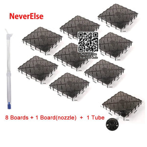 Planet Gates Black 3 kinds(8 1 1) / 40units as picture Aquarium Bottom filter, UGF undergravel filter for shrimp Tank Fish, aquarium grid Net Board Air Lift Tube, aquarium filter tube