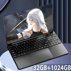 Planet Gates Black 32GB 1024GB / Intel N5095 15.6"Laptop Intel Celeron N5095 notebook gamer 32GB RAM 2TB SSD Office Study PC Computer Windows 11 1920*1080 Resolution laptop
