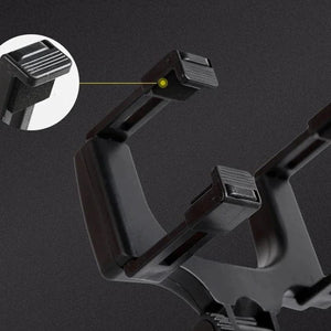 Planet Gates black 360° Car Rearview Mirror Mobile Phone Holder for Car Mount Smartphone GPS Holder Support Rotating Adjustable Telescopic Phone